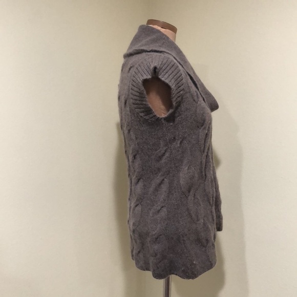 Central Park West Sweater Size Small Taupe Brown Wool Cashmere Angora - Picture 3 of 7